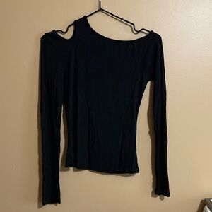 Commense Black Cut-Out Bodysuit